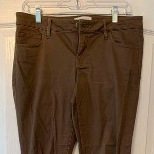 Express Mid Rise Brown Jeans Size 6